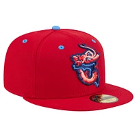 Casquette ajustée Jacksonville Jumbo Shrimp Authentic Collection 59FIFTY pour homme de New Era