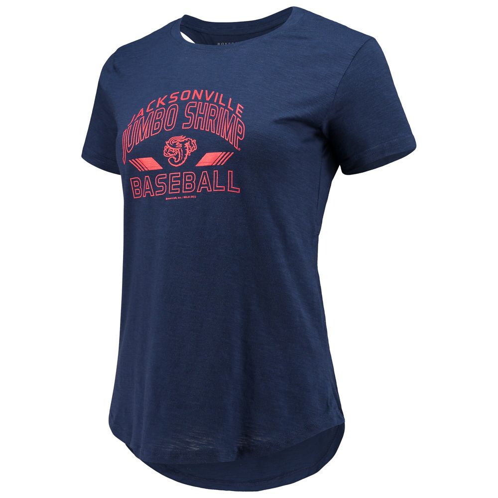 Women's Navy Jacksonville Jumbo Shrimp Cut It Out T-Shirt