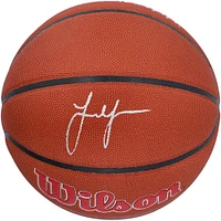 Ballon de basket-ball avec logo Wilson autographié par Jalen Green Houston Rockets