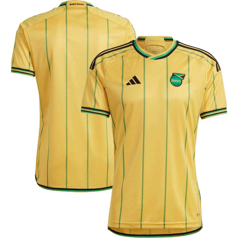 Réplique à domicile de l'équipe nationale la Jamaïque adidas Gold 2023 pour homme - Maillot