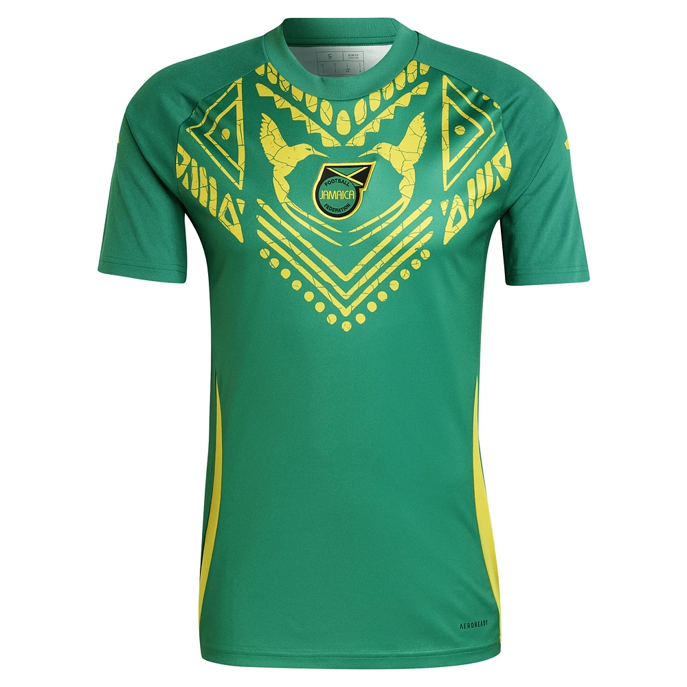 Men's adidas Green Jamaica National Team 2024 Pre-Match Top