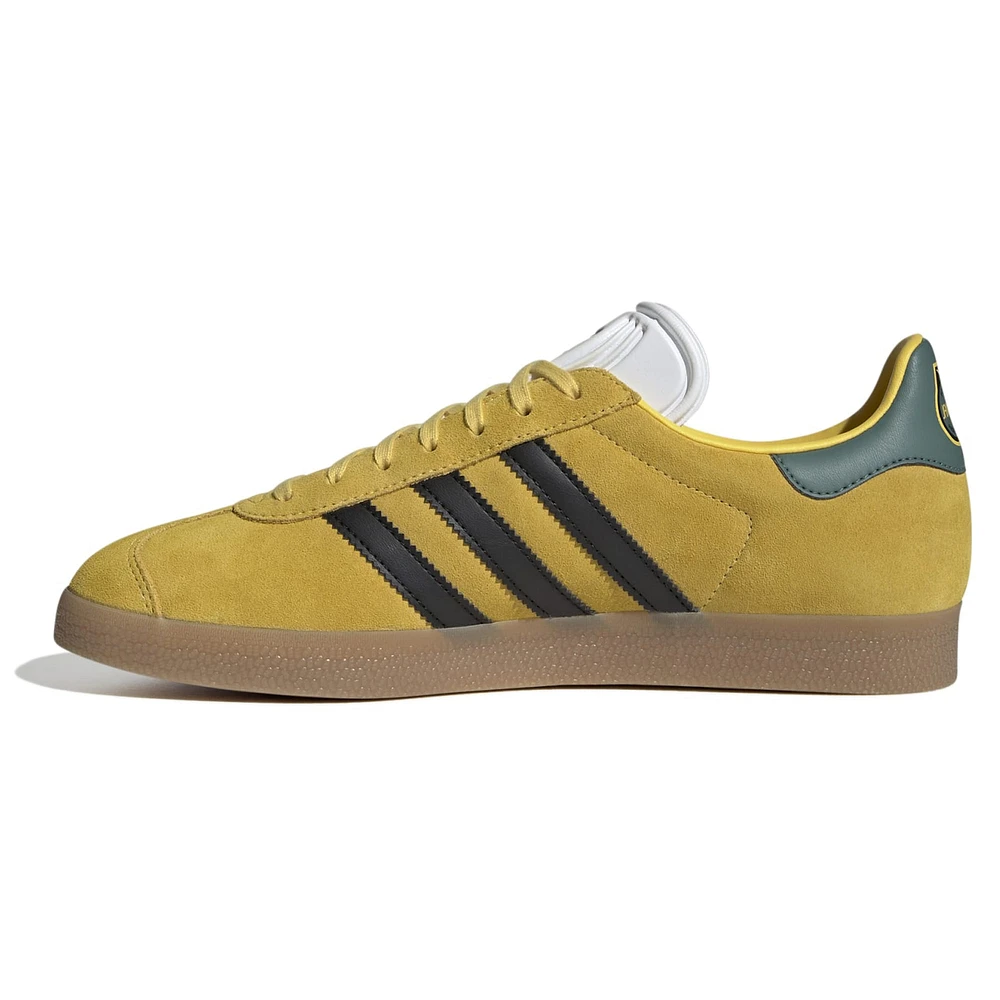 Men's adidas Originals Yellow Jamaica National Team Lifestyler Gazelle Shoes