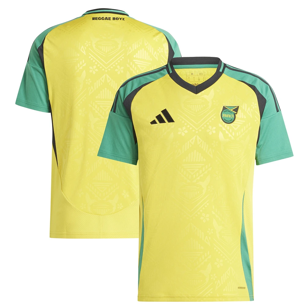 Men's adidas Yellow Jamaica National Team 2024 Home Replica Jersey