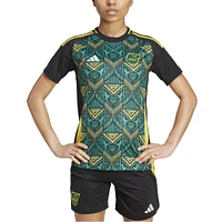 Maillot adidas noir pour femme de l'équipe nationale la Jamaïque 2024/25 extérieur réplique