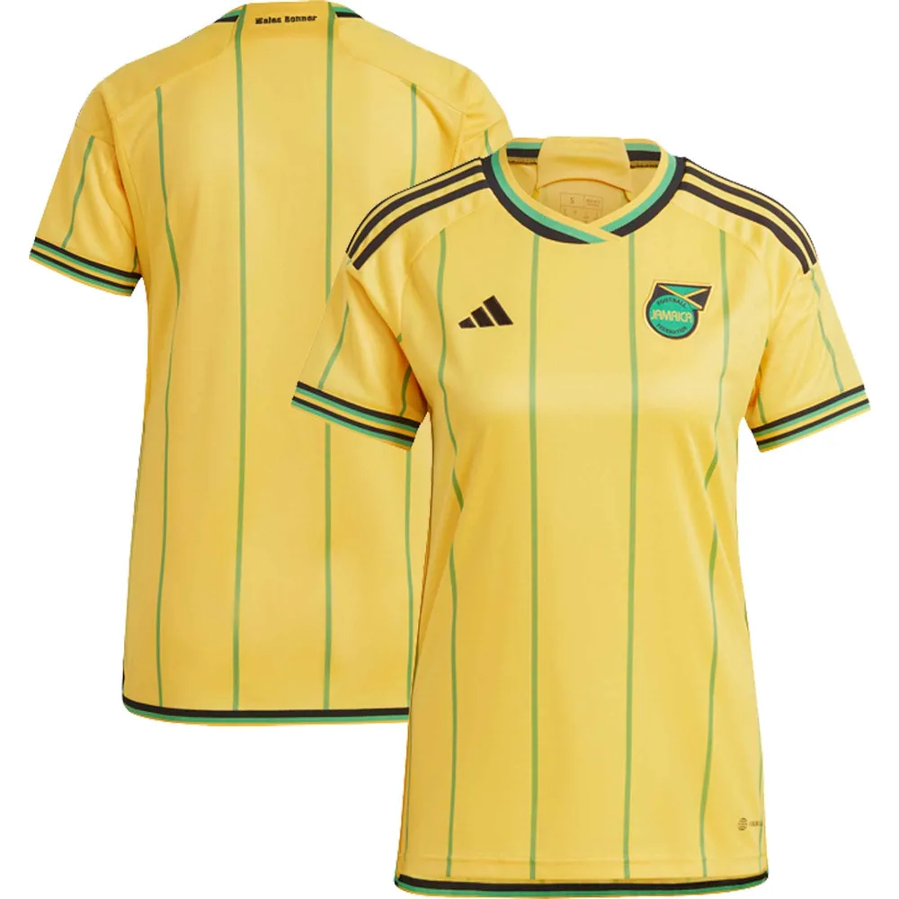 Women's adidas Gold Jamaica National Team 2023 Home Replica - Jersey