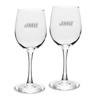 James Madison Dukes 2-Piece 12oz. Traditional White Wine Glass Set