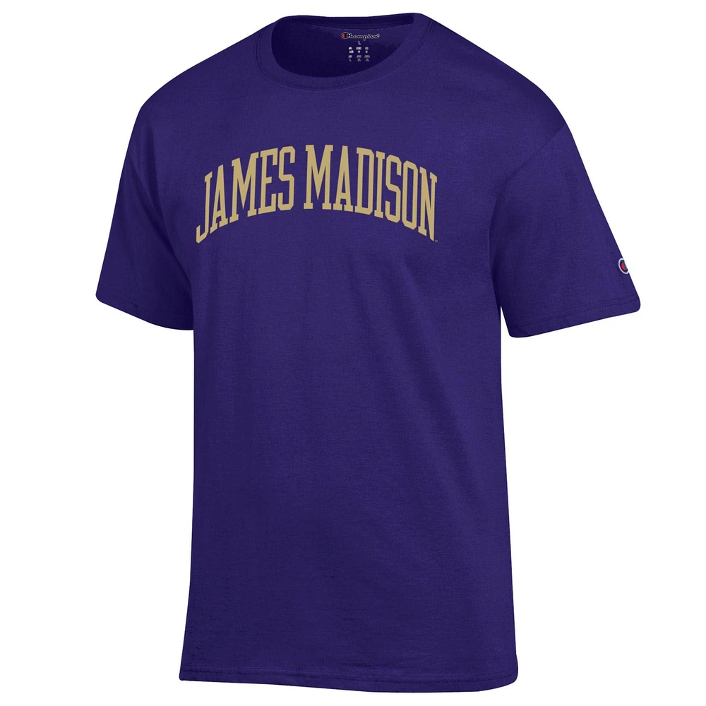 Men's Champion  Purple James Madison Dukes Basic Arch T-Shirt