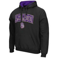 Men's Colosseum James Madison Dukes Arch and Logo Pullover Hoodie