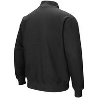 Men's Colosseum Black James Madison Dukes Tortugas Logo Quarter-Zip Jacket