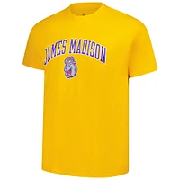 T-shirt doré avec logo James Madison Dukes pour homme