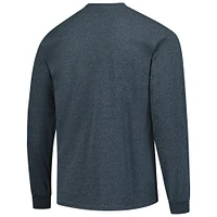 Men's  Heather Charcoal James Madison Dukes Basic Long Sleeve T-Shirt