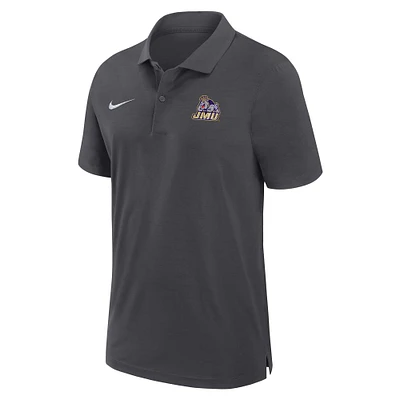 Men's Nike Anthracite James Madison Dukes 2024 Sideline Coaches Performance Polo