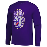 Men's Purple James Madison Dukes Logo Long Sleeve T-Shirt