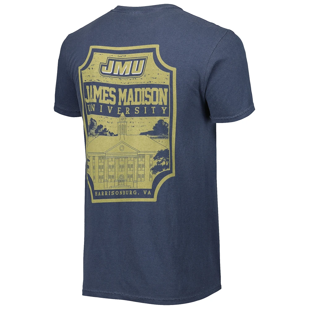 T-shirt pour homme Steel James Madison Dukes Logo Campus Icon