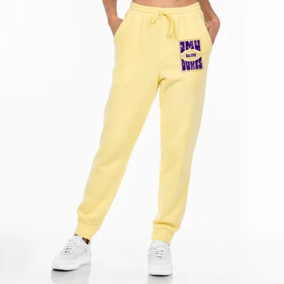 James Madison Dukes Uscape Apparel Pigment Dyed Fleece Joggers - Yellow