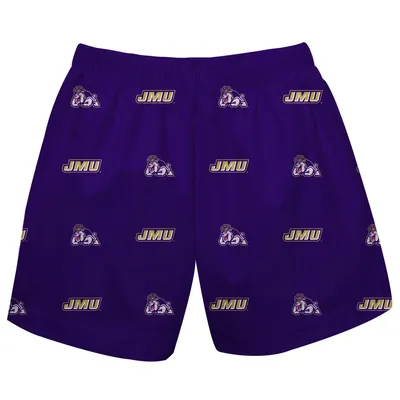 James Madison Dukes Toddler Pull On Shorts - Purple