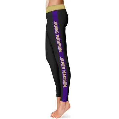 James Madison Dukes Women's Side Stripe Leggings - Black