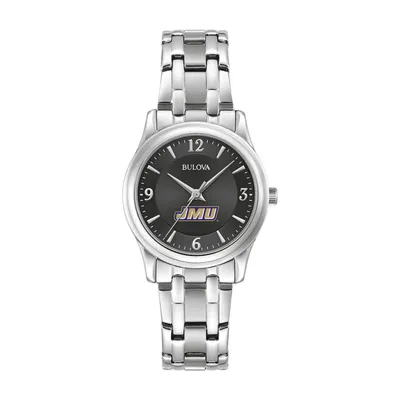 James Madison Dukes Bulova Women's Stainless Steel Corporate Collection Watch - Black