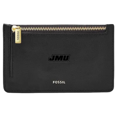 James Madison Dukes Fossil Women's Leather Logan Card Case