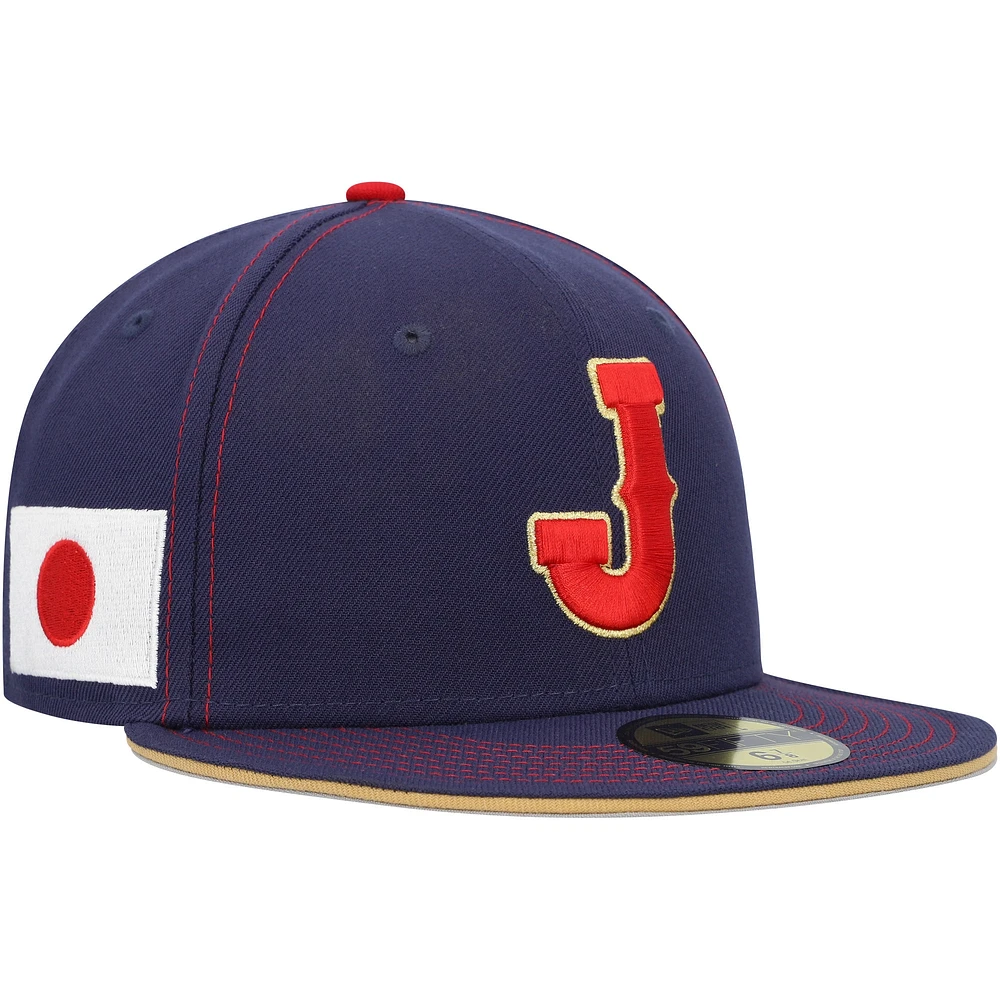 Casquette ajustée 59FIFTY New Era pour homme, bleu marine, Japan Baseball 2023 World Classic