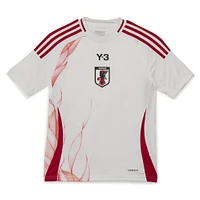 Maillot adidas blanc pour jeunes de l'équipe nationale du Japon x Y-3 2024/25, réplique à l'extérieur