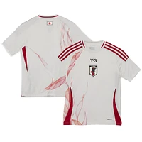 Maillot adidas blanc pour jeunes de l'équipe nationale du Japon x Y-3 2024/25, réplique à l'extérieur