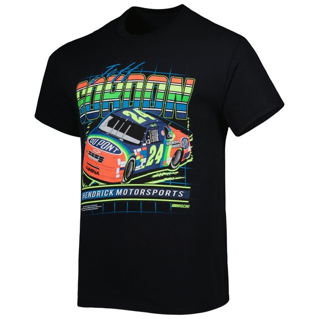 T-shirt noir Jeff Gordon DuPont pour homme de la collection Hendrick Motorsports Team