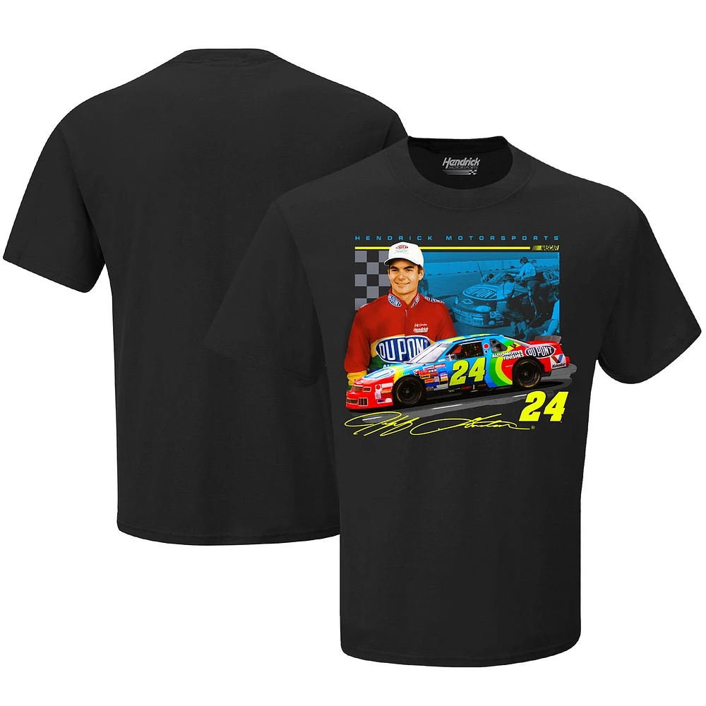 Men's Hendrick Motorsports Team Collection Black Jeff Gordon Legends Car T-Shirt