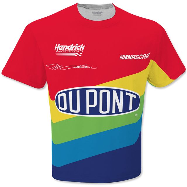 T-shirt homme Hendrick Motorsports Team Collection rouge/jaune Jeff Gordon Pit Crew