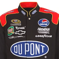 Veste noire à bouton-pression pour uniforme de pilote en sergé JH Design Jeff Gordon DuPont hommes