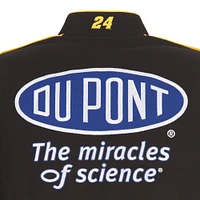 Veste noire à bouton-pression pour uniforme de pilote en sergé JH Design Jeff Gordon DuPont hommes