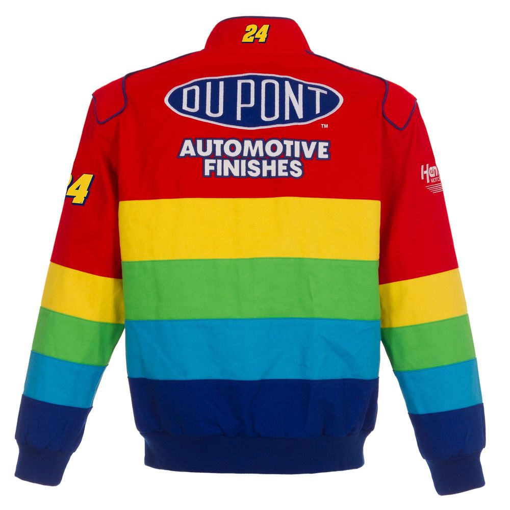 Men's JH Design Red/Blue Jeff Gordon Twill Uniform Full-Snap Jacket