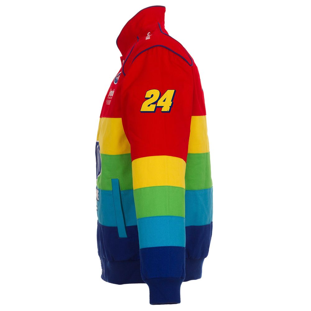 Men's JH Design Red/Blue Jeff Gordon Twill Uniform Full-Snap Jacket