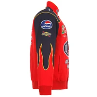 Veste rouge à bouton-pression pour uniforme de pilote en sergé JH Design Jeff Gordon DuPont hommes