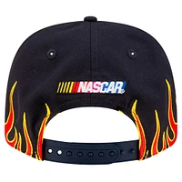 Casquette extensible à bouton-pression Jeff Gordon DuPont Flames 9SEVENTY de New Era pour homme, noire/écarlate