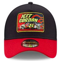 Men's New Era Navy/Red Jeff Gordon Legends 9FORTY A-Frame Adjustable Trucker Hat