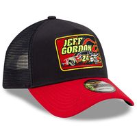 Men's New Era Navy/Red Jeff Gordon Legends 9FORTY A-Frame Adjustable Trucker Hat