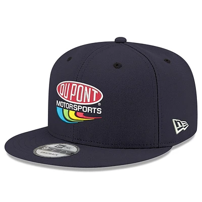 Casquette Snapback 9FIFTY Jeff Gordon DuPont New Era pour hommes bleu marine