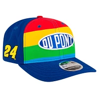 Casquette extensible à boutons-pression New Era Royal Jeff Gordon Rainbow 9SEVENTY pour homme