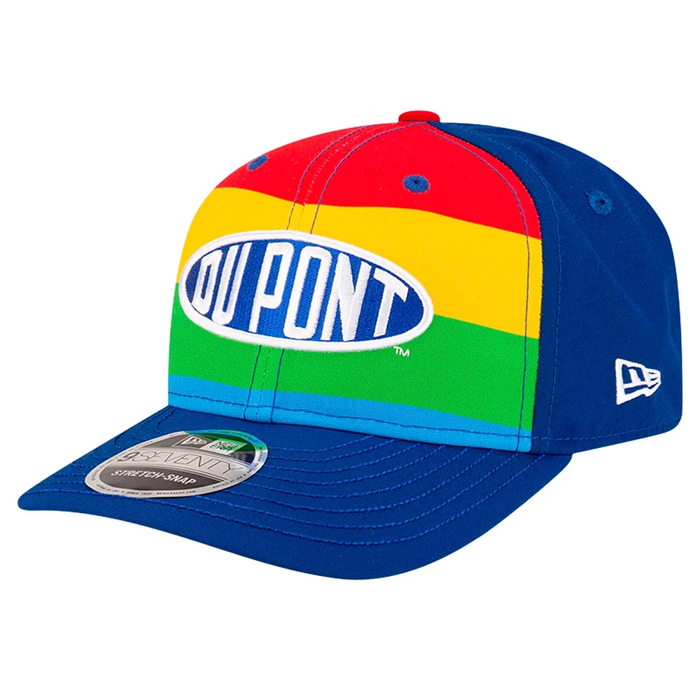 Men's New Era Royal Jeff Gordon Rainbow 9SEVENTY Stretch-Snap Hat