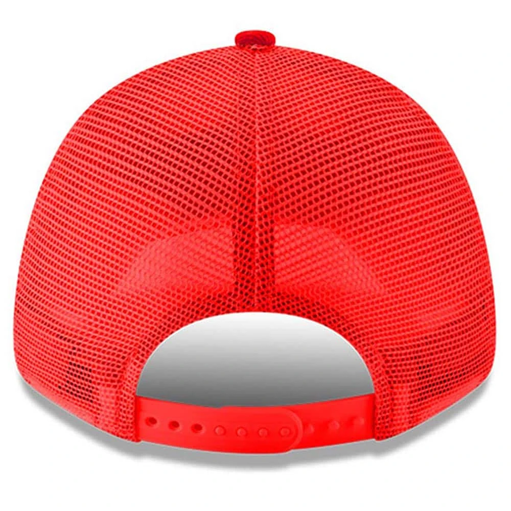 Men's New Era  Scarlet Jeff Gordon Dupont 9FORTY A-Frame Trucker Snapback Hat