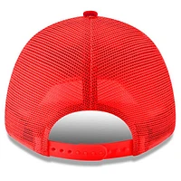 Men's New Era  Scarlet Jeff Gordon Dupont 9FORTY A-Frame Trucker Snapback Hat