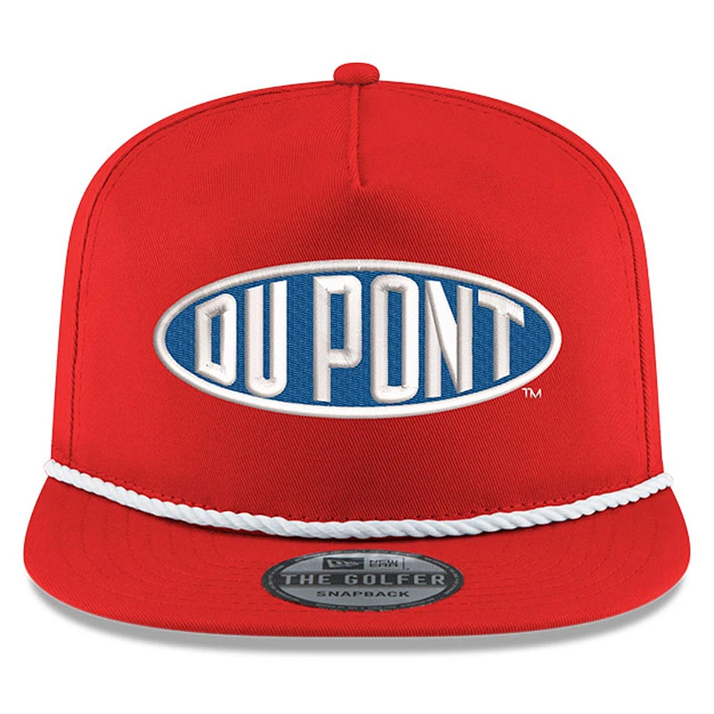 Casquette New Era Scarlet Jeff Gordon Dupont Golfer Sponsor Snapback pour homme