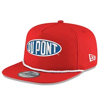 Casquette New Era Scarlet Jeff Gordon Dupont Golfer Sponsor Snapback pour homme