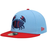 Men's New Era Royal Jersey Shore BlueClaws Authentic Collection Road 59FIFTY Fitted Hat