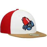 Men's New Era White Jersey Shore BlueClaws Authentic Collection Team Alternate 59FIFTY Fitted Hat