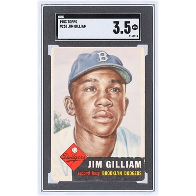 Jim Gilliam Brooklyn Dodgers 1953 Topps #258 SGC Authenticated 3.5 Card