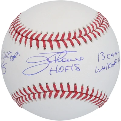 Balle de baseball autographiée par Jim Thome des Cleveland Indians avec inscriptions multiples - Édition limitée à 25 exemplaires