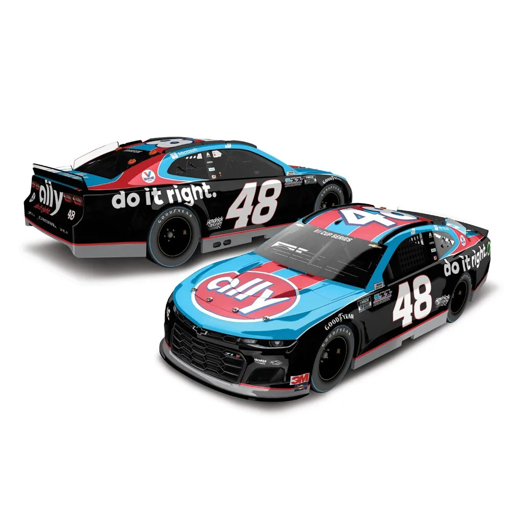 Jimmie Johnson Action Racing 2020 #48 ally Darlington Throwback 1:24 Regular Paint Die-Cast Chevrolet Camaro ZL1 1LE