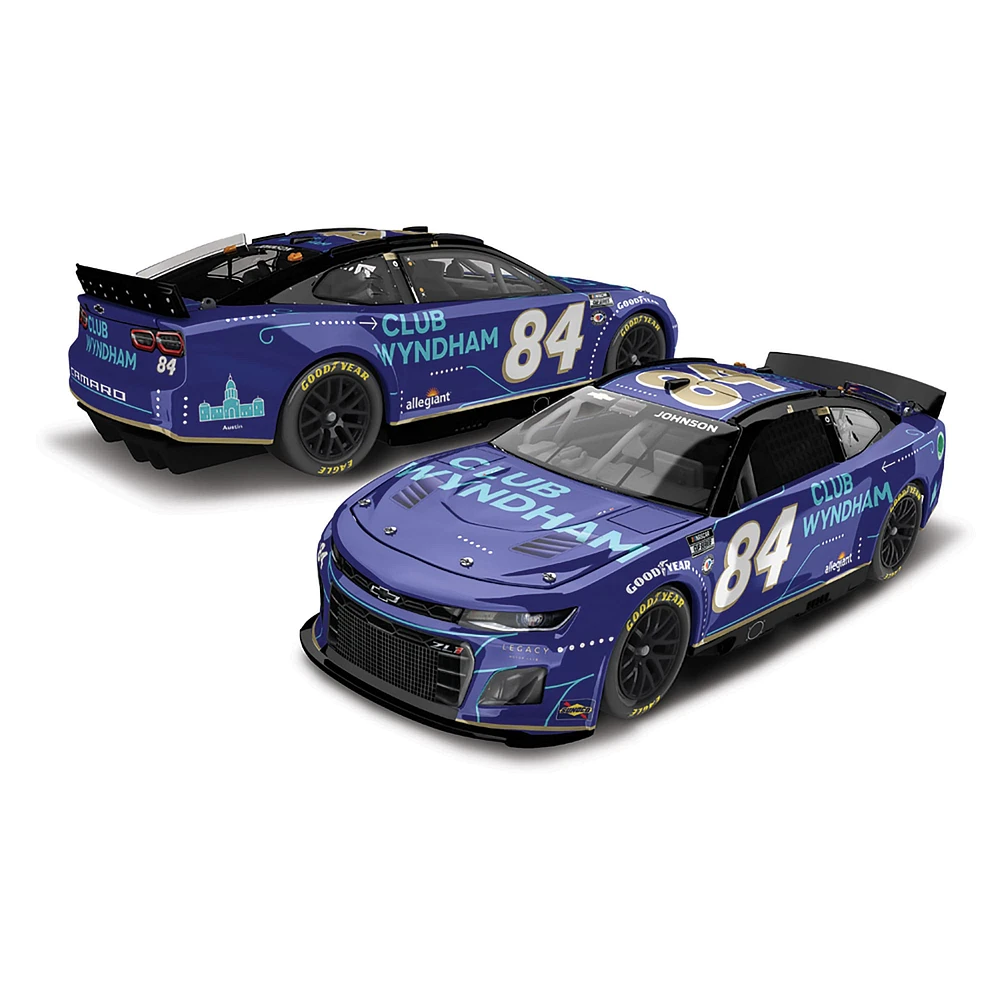 Action Racing Jimmie Johnson 2023 #84 Club Wyndham 1:24 Regular Paint Die-Cast Chevrolet Camaro